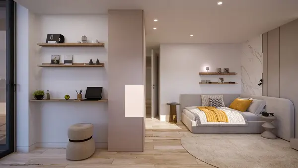Imagens do Interior: Suite/Escritório